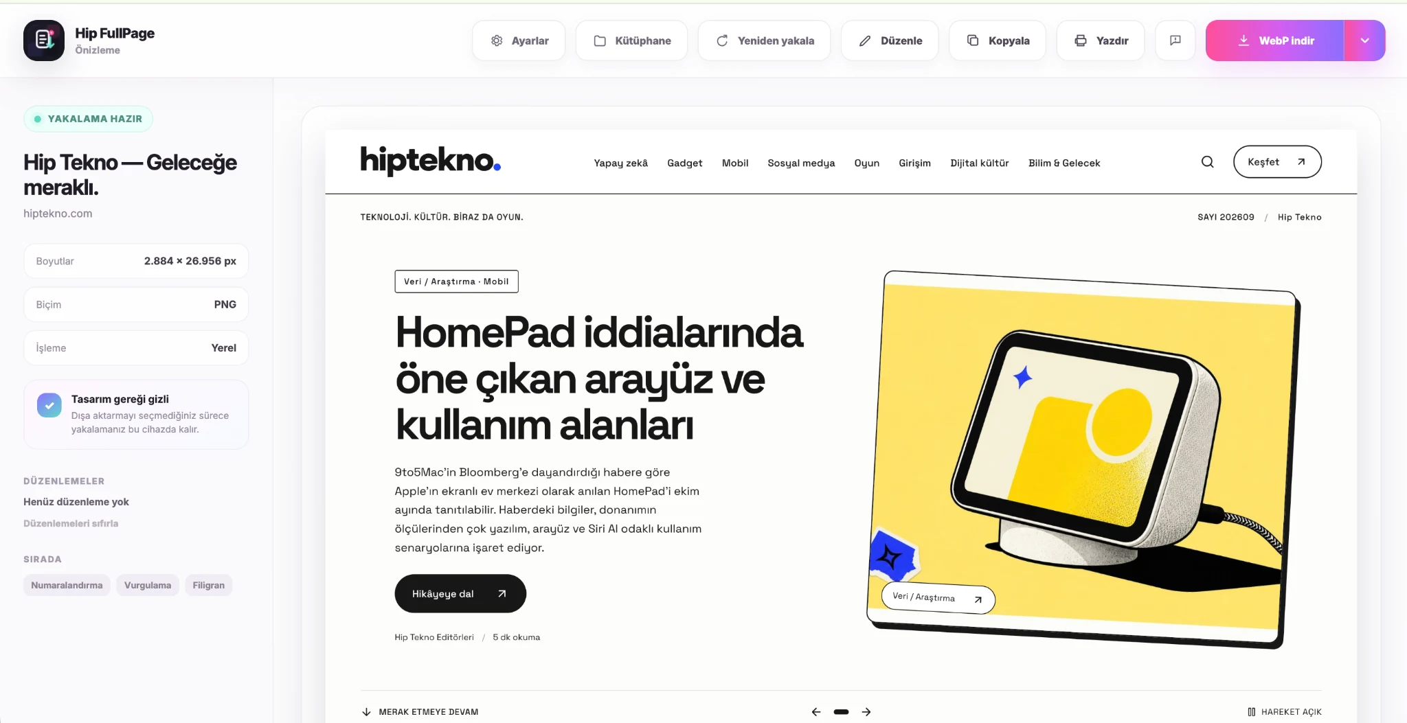 Review before you save. — Hip FullPage
